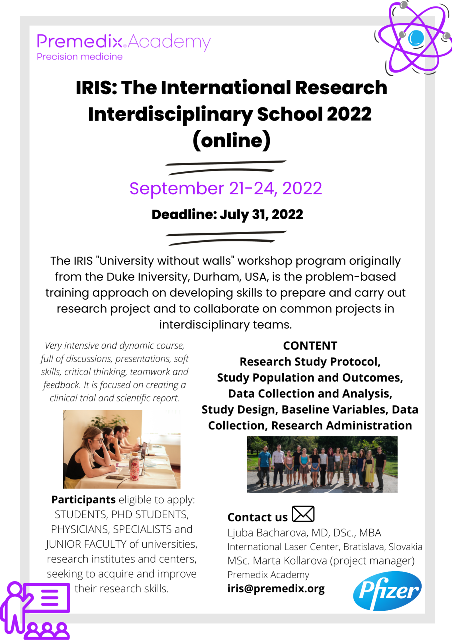 IRIS: The International Research Interdisciplinary School 2022 (online)